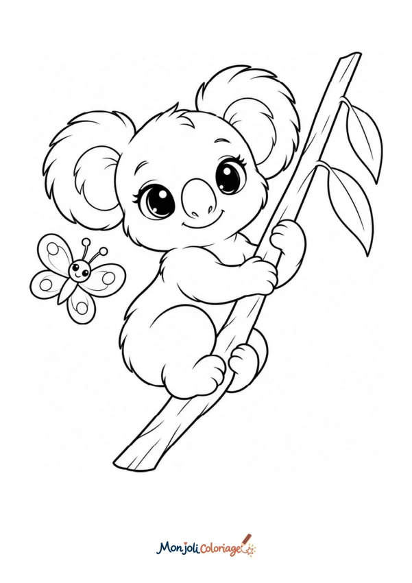 Coloriage à imprimer : Koala