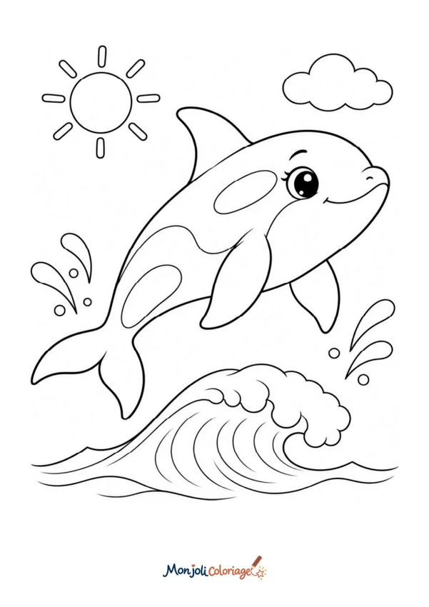 Coloriage à imprimer : Orque
