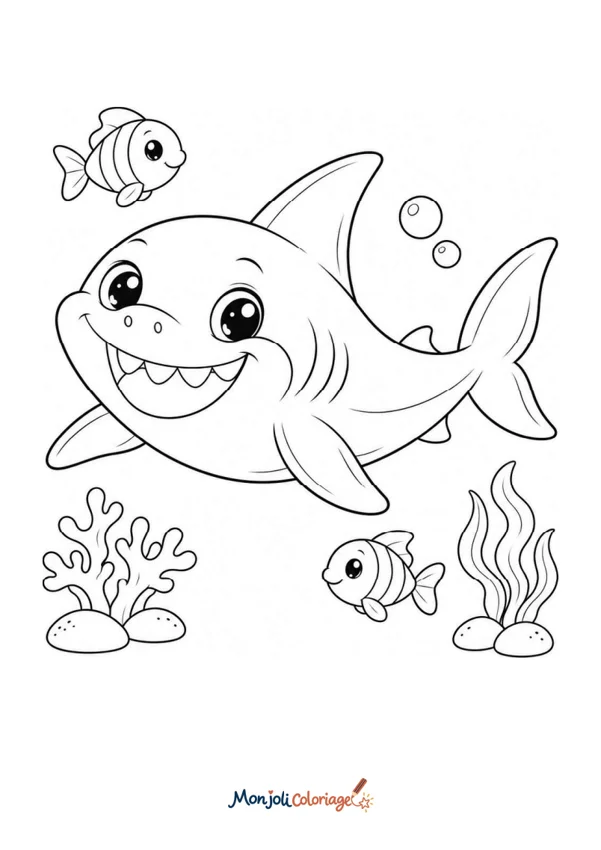 Coloriage à imprimer : Requin