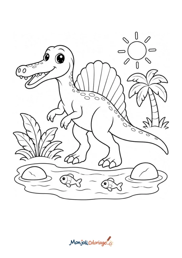 Coloriage à imprimer : Spinosaure