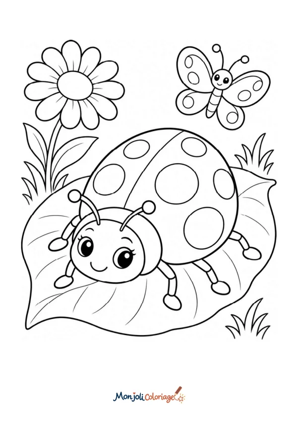Coloriage à imprimer : Coccinelle