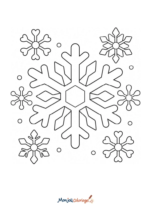 Coloriage à imprimer : Flocon de neige
