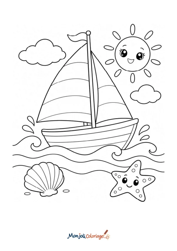 Coloriage à imprimer : Mer