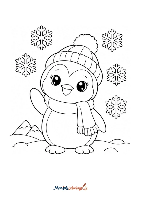 Coloriage à imprimer : Pingouin