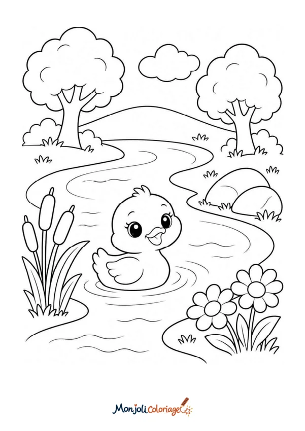Coloriage à imprimer : Rivière