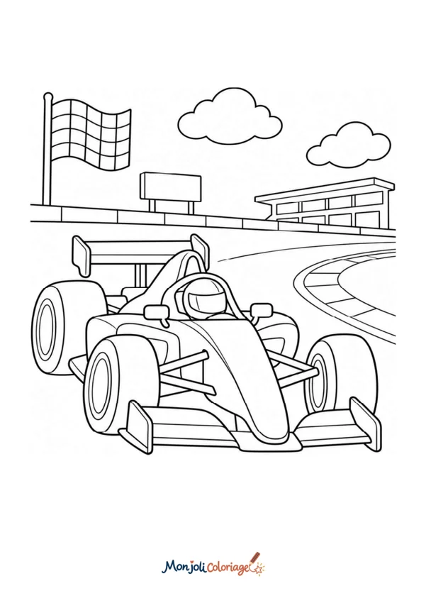 Coloriage à imprimer : Formule 1