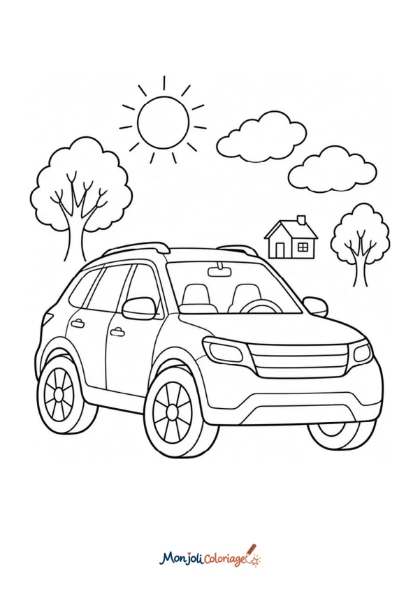 Coloriage à imprimer : Voiture