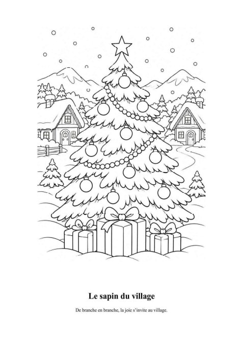 Aperçu : Le sapin du village