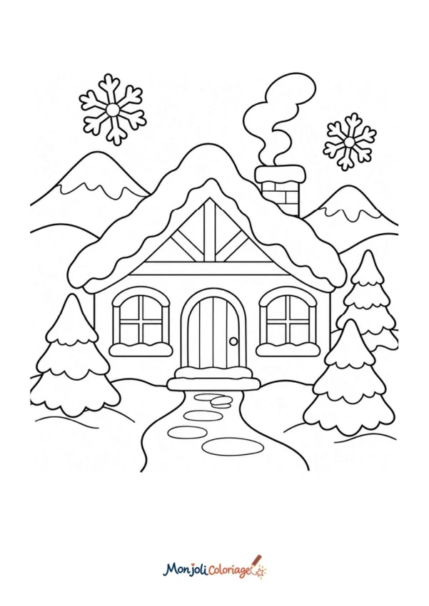 Chalet enneigné