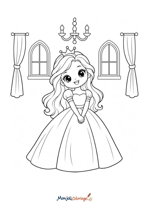 Petite princesse en robe de bal